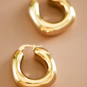 Gold Bubble Hoops