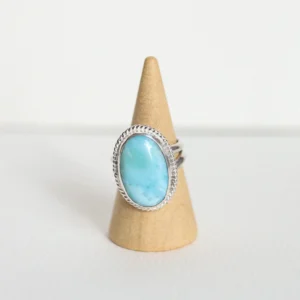 (6) Silver Larimar Ring